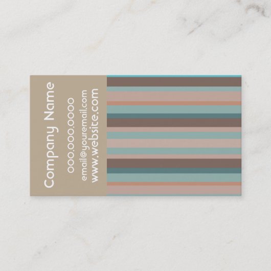 太平洋海ストライプ 名刺 (正面)