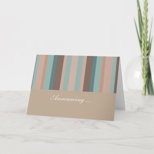 太平洋海ストライプ 案内状 (正面)