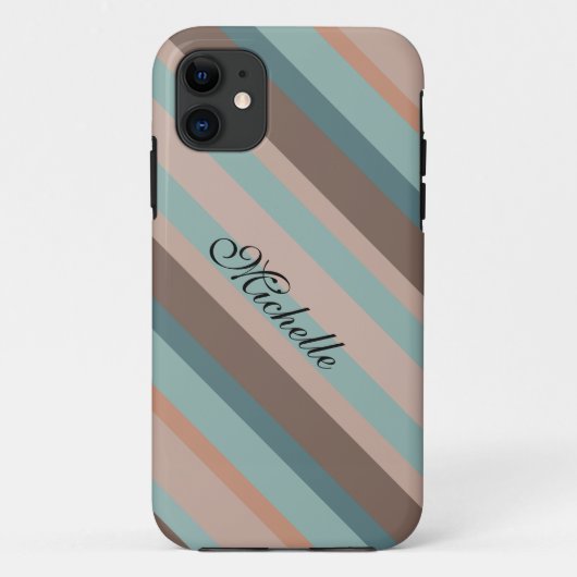 太平洋海ストライプ Case-Mate iPhoneケース (裏面)