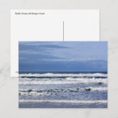 太平洋海パワフルな波はがき ポストカード (正面/裏面)