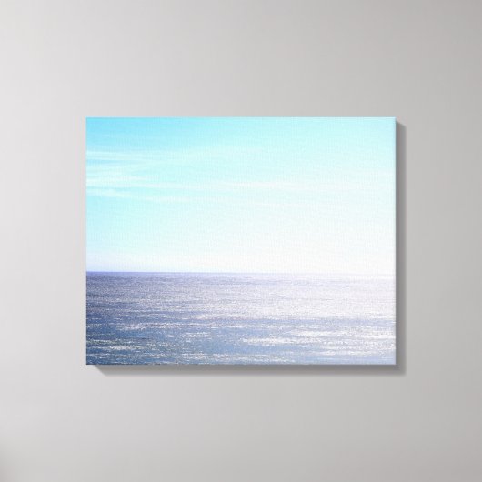 太平洋海ホライズンカラー16x20 キャンバスプリント (正面)