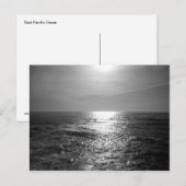 太平洋海モノクロ葉書 ポストカード (正面/裏面)