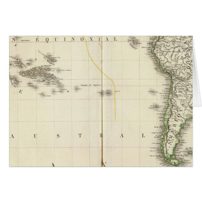 太平洋海地図 (正面横)