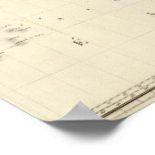 太平洋海地図 ポスター (角)