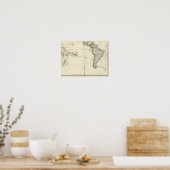 太平洋海地図 ポスター (キッチン)