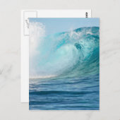 太平洋海大波破壊縦葉書 ポストカード (正面/裏面)