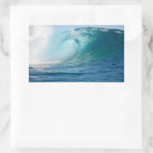 太平洋海大波破壊長方形ステッカー 長方形シール (バッグ)