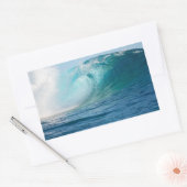 太平洋海大波破壊長方形ステッカー 長方形シール (封筒)