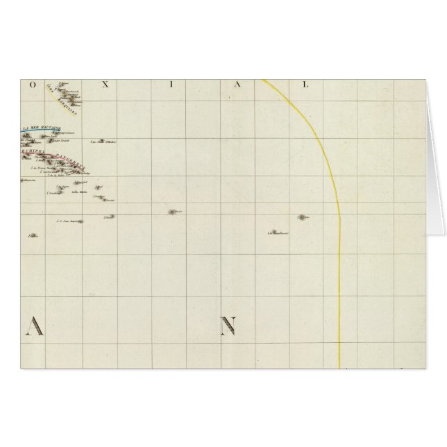 太平洋海彫刻地図 (正面横)