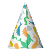 太平洋海航海の鯨水色 パーティーハット (裏面)