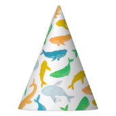 太平洋海航海の鯨水色 パーティーハット (左)