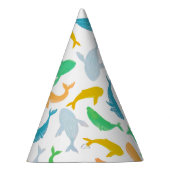 太平洋海航海の鯨水色 パーティーハット (右)