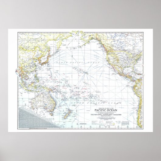 「太平洋海: 1942年の戦争の舞台… ポスター (正面)