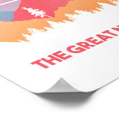 太平洋素晴らし北西部ミニマル美術 ポスター (角)