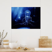 太平洋蛍光クラゲ ポスター (キッチン)