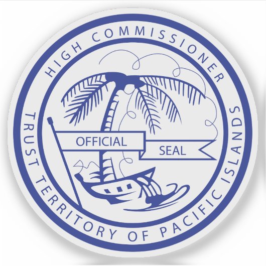 太平洋諸島シールの信頼領域 シール (正面)