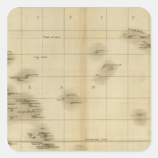 太平洋諸島海 スクエアシール (正面)