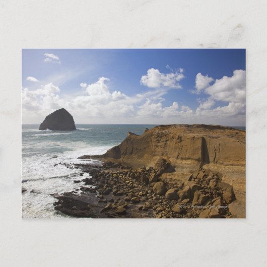 太平洋都市のオレゴンの岩が多い太平洋沿岸 ポストカード (正面)