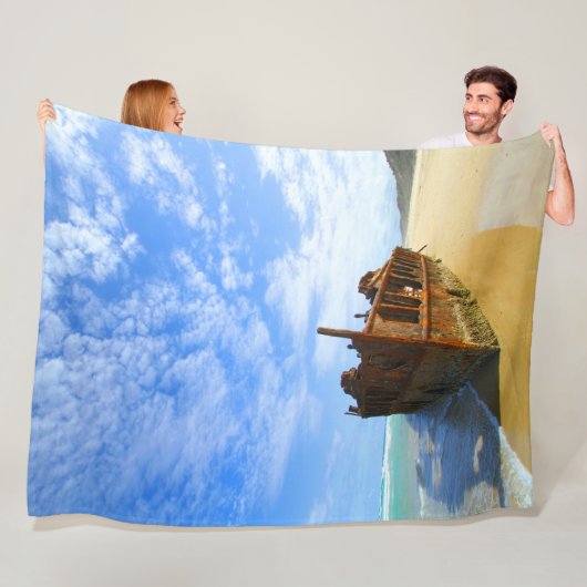 太平洋難破船 フリースブランケット (インサイチュ)