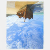 太平洋難破船 フリースブランケット (正面)