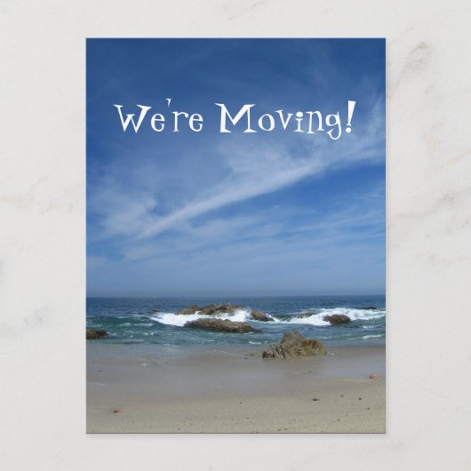 太平洋；住所の変更 案内ポストカード (正面)