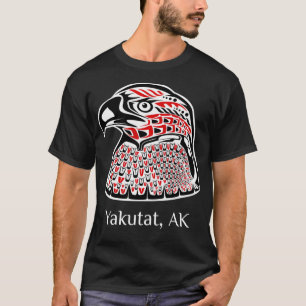 太平洋NW SE先住民アメリカインディアン・イーグル・ヤクタット Tシャツ