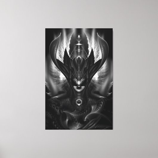 太忠山才タロンBlackSun Canvas Print キャンバスプリント (正面)