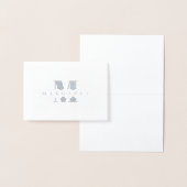 太文字イニシャルモノグラム名前 箔カード (ディスプレー)