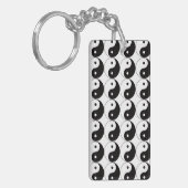 太極図 陰陽 漢字 アクリルキーホルダー キーホルダー (正面左)