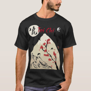 太極愛のための気功の庭書道tの tシャツ