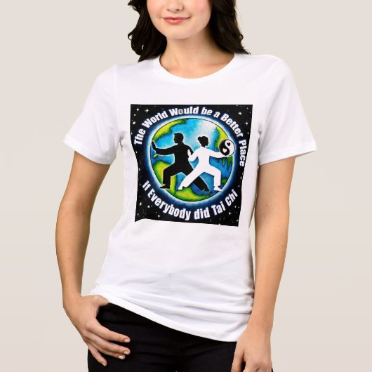 太極拳のあるべき世界 トライブレンドＴシャツ (正面)