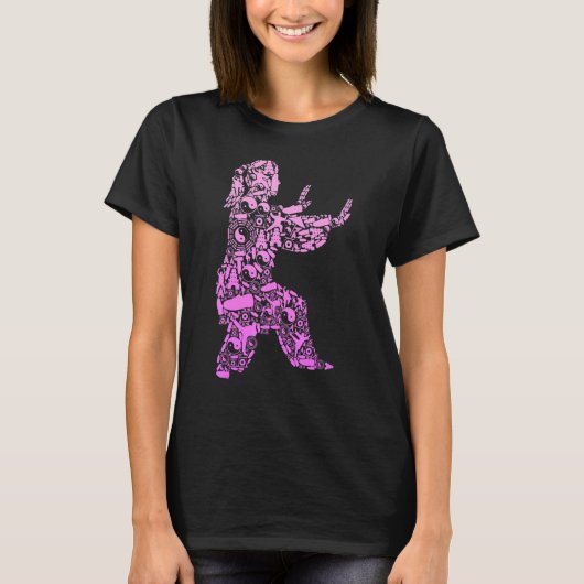 太極拳の女性 Tシャツ (正面)