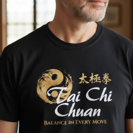 太極拳 - すべての動きにバランスを Tシャツ