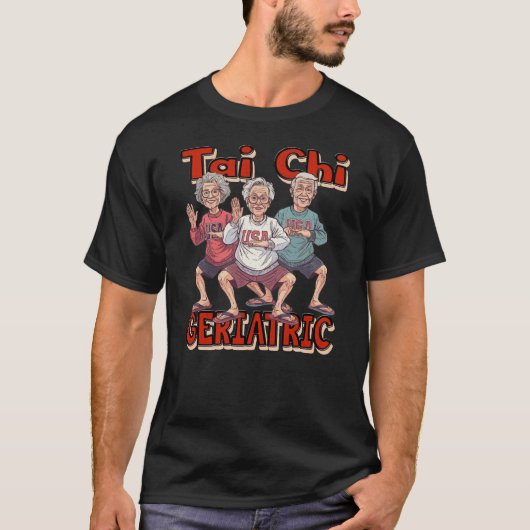 太極拳 高齢者 Tシャツ (正面)