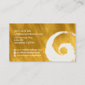 太極拳 – 黄金のブラシストローク 名刺 (裏面)