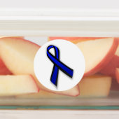 太細ブルーライン記念リボン4点 ラベル (貼付)