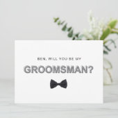 **太線の縁取りが付いたウェディングプランナーへのプロポーズカード** 招待状 (スタンド正面)