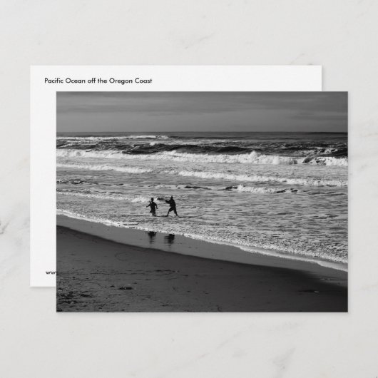 『太遊平洋のはがきの波の中の海』 ポストカード (正面/裏面)