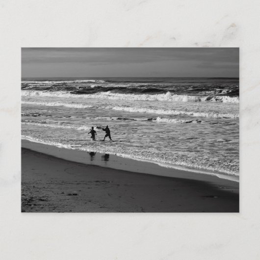 『太遊平洋のはがきの波の中の海』 ポストカード (正面)