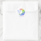 太郎ムーン，ボホ，虹，住所 シール (バッグ)