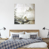 太閤如節/ひょうたんでナマズを捕る/ キャンバスプリント (インサイチュ (寝室))