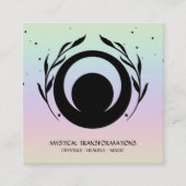 *~*太陰太陽月魔法Boho Universe Rainbow スクエア名刺 (正面)