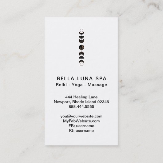 *~*太陰宇宙月グラデーション相宇宙シャーマン 名刺 (裏面)