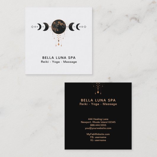 *~*太陰宇宙月宇宙シャーマンムーンズ スクエア名刺 (正面/裏面)