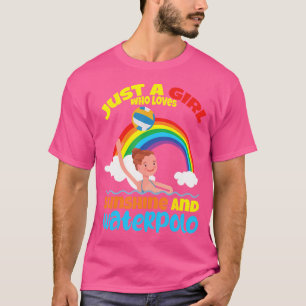 太陽おもしろい光と水の宝庫を愛する女の子 Tシャツ