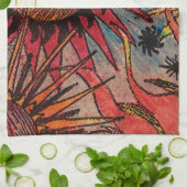 太陽および月 キッチンタオル (折り畳み)