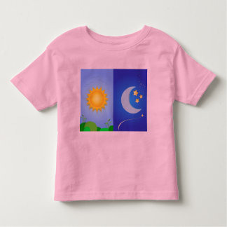 太陽および月 トドラーTシャツ