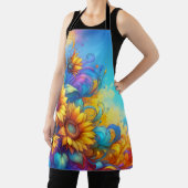 太陽お洒落の花 エプロン (インサイチュ)