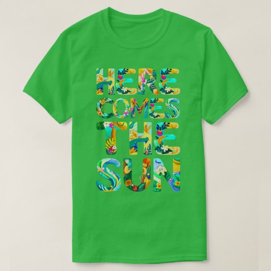 太陽がやってくる Tシャツ (デザイン正面)