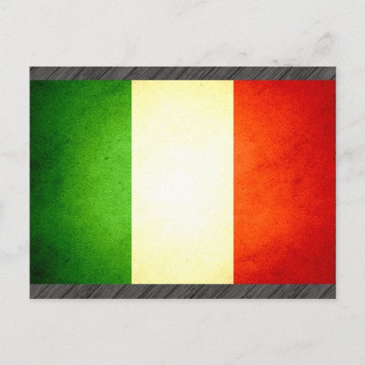 太陽がイタリア国旗にキスした ポストカード (正面)
